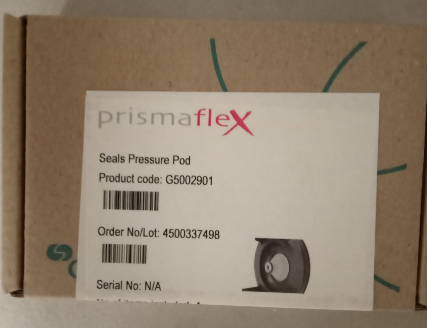 SEALS PRESSURE POD by Baxter Healthcare Corp. G5002901 . Prismaflex