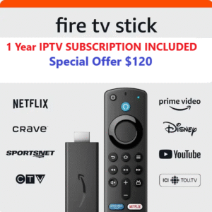 FiretvStick with 1 Year iptv Included